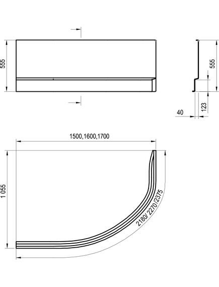 Купить Передняя панель Ravak A для ванны Ravak Rosa II L 160 (czm1200an0) по цене 43890 руб., в Санкт-Петебруге в интернет магазине 100-Систем, а также дургие товары RAVAK из раздела Панель фронтальная (передняя) и Комплектующие для ванн