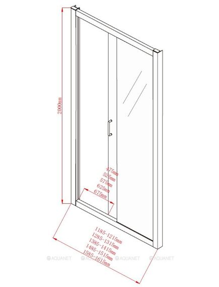 Купить Душевая дверь Aquanet Alfa NAA6121 150, прозрачное стекло (00168422) по цене 37940 руб., в Санкт-Петебруге в интернет магазине 100-Систем, а также дургие товары AQUANET из раздела Душевые двери и Душевые двери, перегородки