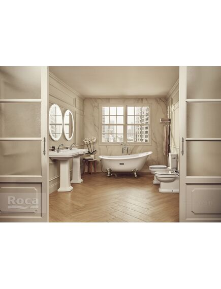 Купить Ванна Roca Carmen серая, anti-slip 160х80 234250000 (234250000) по цене 243662.77 руб., в Санкт-Петебруге в интернет магазине 100-Систем, а также дургие товары ROCA из раздела Чугунные ванны и Ванны