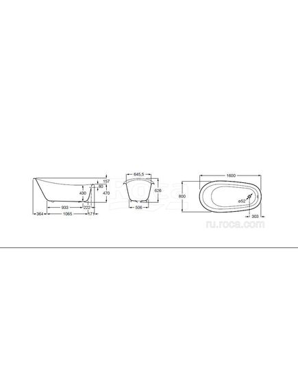 Купить Ванна Roca Carmen белая, anti-slip 160х80 234250007 (234250007) по цене 243662.77 руб., в Санкт-Петебруге в интернет магазине 100-Систем, а также дургие товары ROCA из раздела Чугунные ванны и Ванны