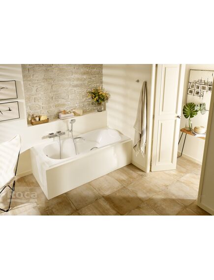 Купить Ванна Roca Haiti 160x80 с отверстиями для ручек, anti-slip 2330G000R (2330g000r) по цене 67369.77 руб., в Санкт-Петебруге в интернет магазине 100-Систем, а также дургие товары ROCA из раздела Чугунные ванны и Ванны