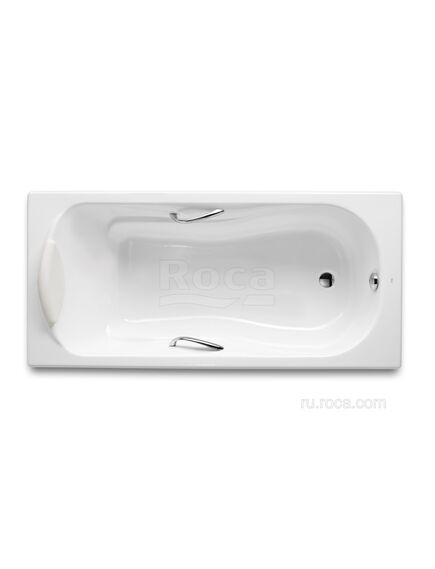 Купить Ванна Roca Haiti 160x80 с отверстиями для ручек, anti-slip 2330G000R (2330g000r) по цене 67369.77 руб., в Санкт-Петебруге в интернет магазине 100-Систем, а также дургие товары ROCA из раздела Чугунные ванны и Ванны