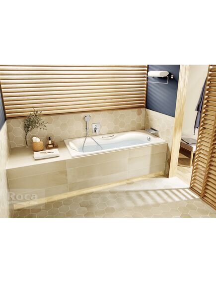 Купить Ванна Roca Malibu 170х75 без отверстий для ручек, anti-slip 230960000 (230960000) по цене 70138.77 руб., в Санкт-Петебруге в интернет магазине 100-Систем, а также дургие товары ROCA из раздела Чугунные ванны и Ванны