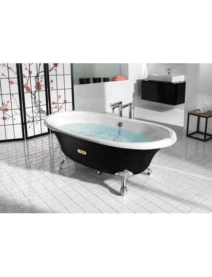 Купить Ванна Roca Newcast черная, anti-slip 170x85 233650002 (233650002) по цене 232586.77 руб., в Санкт-Петебруге в интернет магазине 100-Систем, а также дургие товары ROCA из раздела Чугунные ванны и Ванны