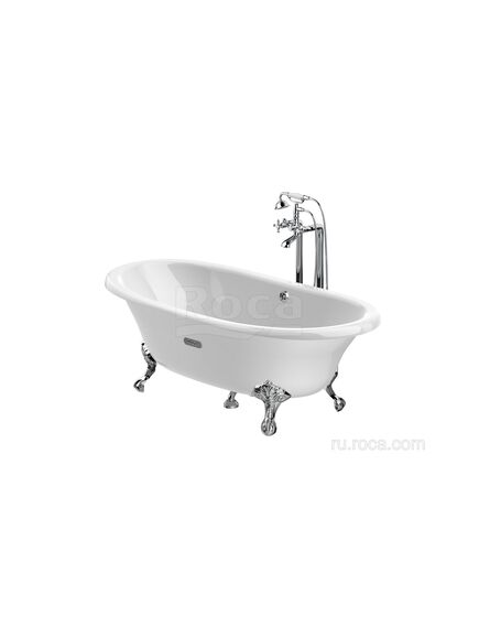 Купить Ванна Roca Newcast белая, anti-slip 170x85 233650007 (233650007) по цене 232586.77 руб., в Санкт-Петебруге в интернет магазине 100-Систем, а также дургие товары ROCA из раздела Чугунные ванны и Ванны