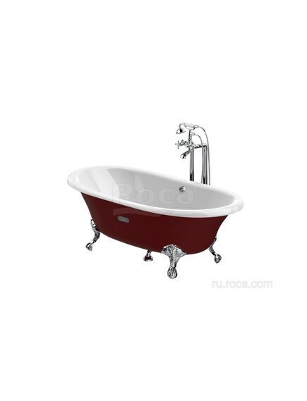 Купить Ванна Roca Newcast бургундия, anti-slip 170x85 233650003 (233650003) по цене 232586.77 руб., в Санкт-Петебруге в интернет магазине 100-Систем, а также дургие товары ROCA из раздела Чугунные ванны и Ванны