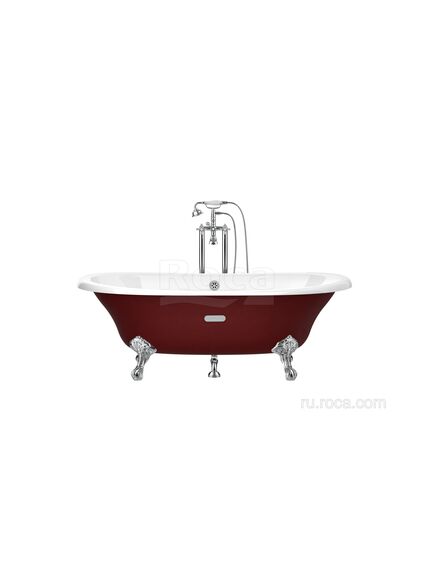 Купить Ванна Roca Newcast бургундия, anti-slip 170x85 233650003 (233650003) по цене 232586.77 руб., в Санкт-Петебруге в интернет магазине 100-Систем, а также дургие товары ROCA из раздела Чугунные ванны и Ванны