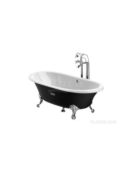 Купить Ванна Roca Newcast черная, anti-slip 170x85 233650002 (233650002) по цене 232586.77 руб., в Санкт-Петебруге в интернет магазине 100-Систем, а также дургие товары ROCA из раздела Чугунные ванны и Ванны