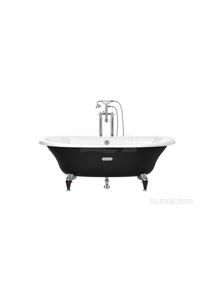 Купить Ванна Roca Newcast черная, anti-slip 170x85 233650002 (233650002) по цене 232586.77 руб., в Санкт-Петебруге в интернет магазине 100-Систем, а также дургие товары ROCA из раздела Чугунные ванны и Ванны