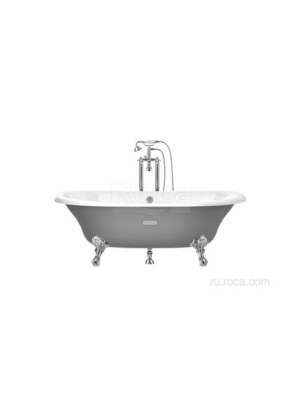 Купить Ванна Roca Newcast серая, anti-slip 170x85 233650000 (233650000) по цене 211357.77 руб., в Санкт-Петебруге в интернет магазине 100-Систем, а также дургие товары ROCA из раздела Чугунные ванны и Ванны