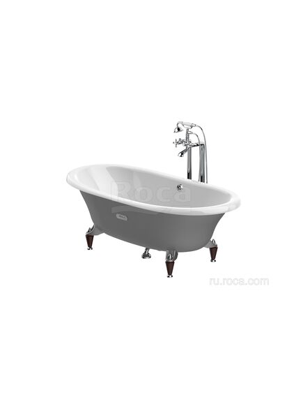 Купить Ванна Roca Newcast серая, anti-slip 170x85 233650000 (233650000) по цене 211357.77 руб., в Санкт-Петебруге в интернет магазине 100-Систем, а также дургие товары ROCA из раздела Чугунные ванны и Ванны