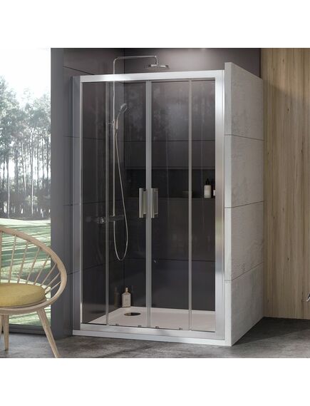 Купить Душевая дверь в нишу 120 см Ravak 10° 0ZKG0U00Z1, transparent, сатин (0zkg0u00z1) по цене 127380 руб., в Санкт-Петебруге в интернет магазине 100-Систем, а также дургие товары RAVAK из раздела Душевые двери и Душевые двери, перегородки