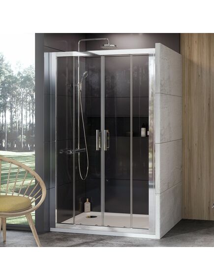 Купить Душевая дверь в нишу 120 см Ravak 10° 0ZKG0C00Z1, transparent, хром (0zkg0c00z1) по цене 119350 руб., в Санкт-Петебруге в интернет магазине 100-Систем, а также дургие товары RAVAK из раздела Душевые двери и Душевые двери, перегородки