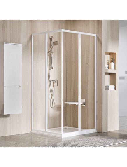 Купить Дверь для душевого уголка Ravak Supernova SRV2-100 S 100x185 14VA0102Z1 профиль Белый стекло прозрачное (14va0102z1) по цене 21160 руб., в Санкт-Петебруге в интернет магазине 100-Систем, а также дургие товары RAVAK из раздела Душевые двери и Душевые двери, перегородки