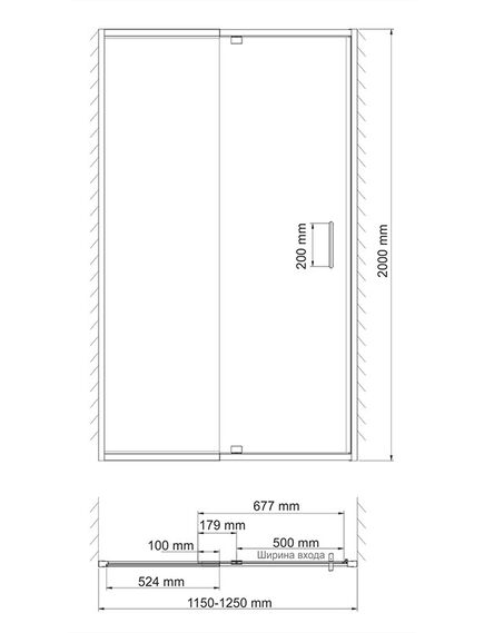 Купить Berkel 48P05 Душевая дверь (48p05) по цене 41696 руб., в Санкт-Петебруге в интернет магазине 100-Систем, а также дургие товары WasserKRAFT из раздела Душевые двери и Душевые двери, перегородки