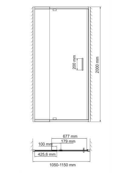 Купить Berkel 48P13 Душевая дверь (48p13) по цене 40112 руб., в Санкт-Петебруге в интернет магазине 100-Систем, а также дургие товары WasserKRAFT из раздела Душевые двери и Душевые двери, перегородки