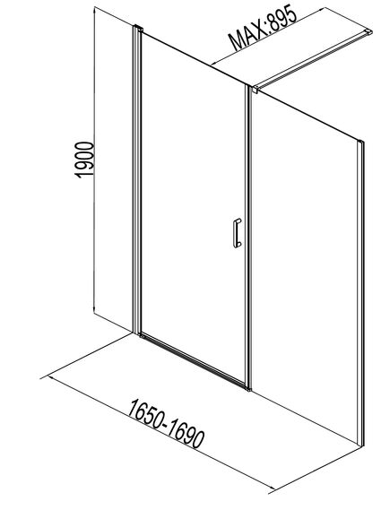 Купить Душевая дверь Aquanet Cinetic 170, прозрачное стекло (AE12-N-90H190U-CT + AE12-F-80H190U-CT) (254241) по цене 41720 руб., в Санкт-Петебруге в интернет магазине 100-Систем, а также дургие товары AQUANET из раздела Душевые двери и Душевые двери, перегородки