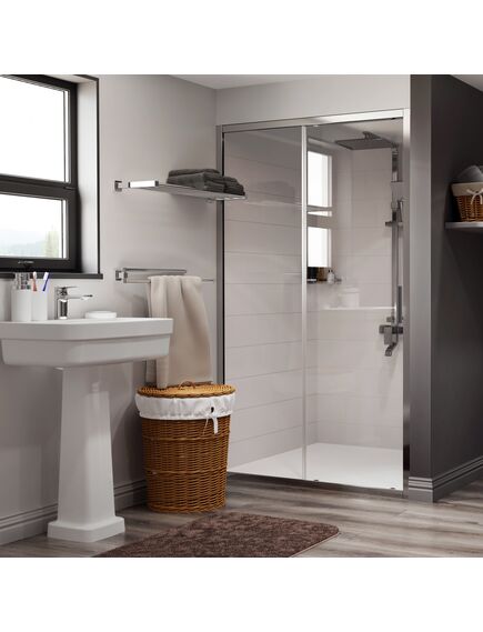 Купить Душевая дверь WasserKRAFT Main 41S05 120х200 Хром (41s05) по цене 41696 руб., в Санкт-Петебруге в интернет магазине 100-Систем, а также дургие товары WasserKRAFT из раздела Душевые двери и Душевые двери, перегородки
