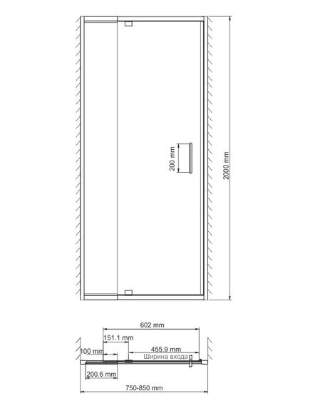 Купить Berkel 48P27 Душевая дверь (48p27) по цене 38952 руб., в Санкт-Петебруге в интернет магазине 100-Систем, а также дургие товары WasserKRAFT из раздела Душевые двери и Душевые двери, перегородки