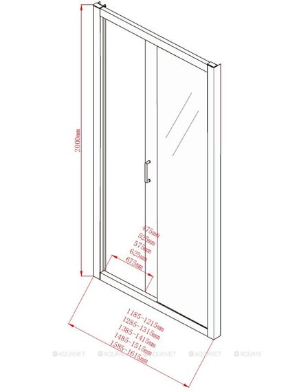 Купить Душевая дверь Aquanet Alfa NAA6121 130, прозрачное стекло (naa6121 1300) по цене 35410 руб., в Санкт-Петебруге в интернет магазине 100-Систем, а также дургие товары AQUANET из раздела Душевые двери и Душевые двери, перегородки