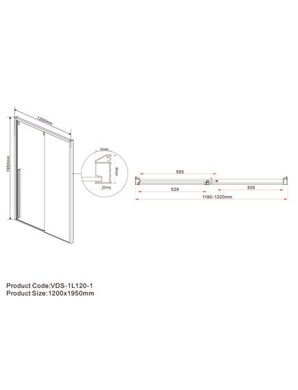 Купить Душевая дверь Lugano VDS-1L120CLB-1, 1200, черный, стекло прозрачное, , шт (vds-1l120clb-1) по цене 47471.5 руб., в Санкт-Петебруге в интернет магазине 100-Систем, а также дургие товары Vincea из раздела Душевые двери и Душевые двери, перегородки