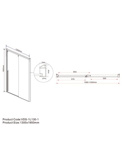 Купить Душевая дверь Lugano VDS-1L130CLB-1, 1300, черный, стекло прозрачное, , шт (vds-1l130clb-1) по цене 48868 руб., в Санкт-Петебруге в интернет магазине 100-Систем, а также дургие товары Vincea из раздела Душевые двери и Душевые двери, перегородки