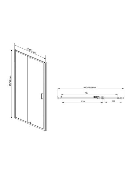 Купить Душевая дверь Intra VDP-1I9010CL, 900/1000, хром, стекло прозрачное, , шт (vdp-1i9010cl) по цене 26239 руб., в Санкт-Петебруге в интернет магазине 100-Систем, а также дургие товары Vincea из раздела Душевые двери и Душевые двери, перегородки