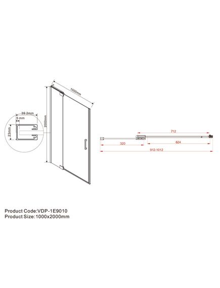 Купить Душевая дверь Extra VDP-1E9010CLGM, 900/1000, вороненая сталь, стекло прозрачное, , шт (vdp-1e9010clgm) по цене 39282.5 руб., в Санкт-Петебруге в интернет магазине 100-Систем, а также дургие товары Vincea из раздела Душевые двери и Душевые двери, перегородки