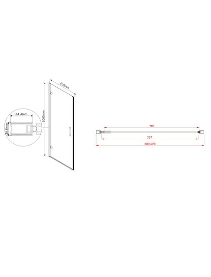 Купить Душевая дверь Flex VDP-1F900CGB, 900, черный, стекло тонированное, , шт (vdp-1f900cgb) по цене 28457.25 руб., в Санкт-Петебруге в интернет магазине 100-Систем, а также дургие товары Vincea из раздела Душевые двери и Душевые двери, перегородки