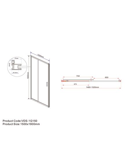 Купить Душевая дверь Garda VDS-1G150CLGM, 1500, вороненая сталь, стекло прозрачное, , шт (vds-1g150clgm) по цене 30761 руб., в Санкт-Петебруге в интернет магазине 100-Систем, а также дургие товары Vincea из раздела Душевые двери и Душевые двери, перегородки