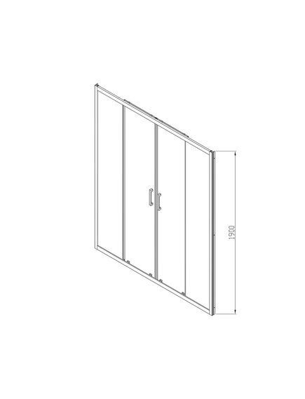 Купить Душевая дверь Alpha VDS-3AL2160MT, 1600, хром, стекло текстурное, , шт (vds-3al2160mt) по цене 28585.5 руб., в Санкт-Петебруге в интернет магазине 100-Систем, а также дургие товары Vincea из раздела Душевые двери и Душевые двери, перегородки