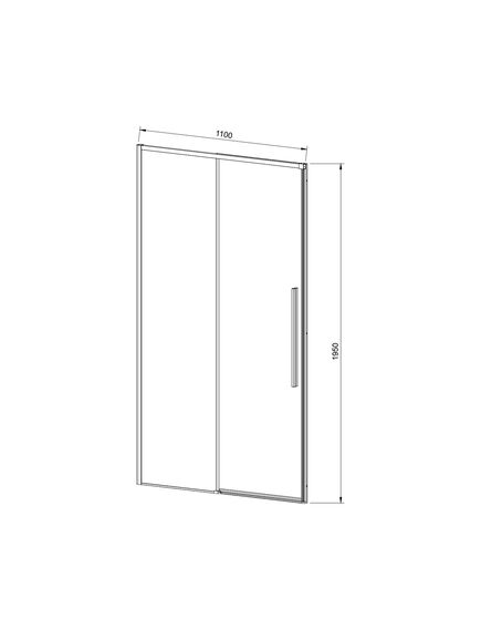 Купить Душевая дверь Slim-N VDS-4SN110CLB, 1100, черный, стекло прозрачное, , шт (vds-4sn110clb) по цене 24282 руб., в Санкт-Петебруге в интернет магазине 100-Систем, а также дургие товары Vincea из раздела Душевые двери и Душевые двери, перегородки