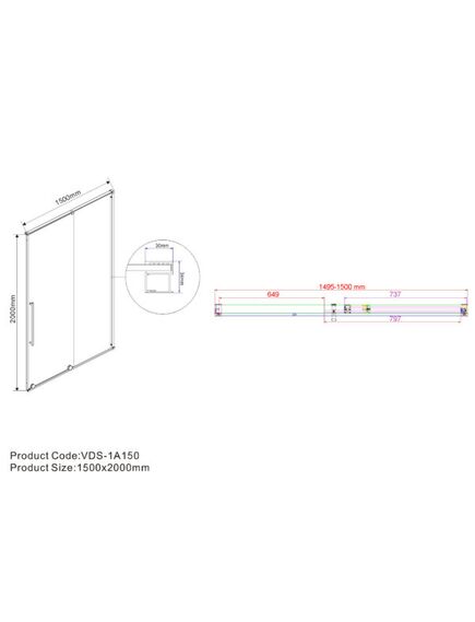Купить Душевая дверь Arno VPS-1A150CL, 1500, хром, стекло прозрачное, , шт (vps-1a150cl) по цене 31749 руб., в Санкт-Петебруге в интернет магазине 100-Систем, а также дургие товары Vincea из раздела Душевые двери и Душевые двери, перегородки
