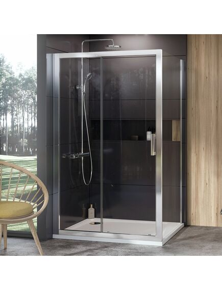 Купить Боковая стенка 100 см Ravak 10° 9UVA0C00Z1, transparent, хром (9uva0c00z1) по цене 31920 руб., в Санкт-Петебруге в интернет магазине 100-Систем, а также дургие товары RAVAK из раздела Душевые перегородки и Душевые двери, перегородки