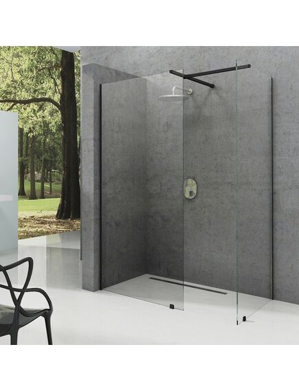 Купить Душевая перегородка Ravak ST Walk-In Wall 1300 x 2000 черный + транспарент GW9WJ0300Z1 (gw9wj0300z1) по цене 59290 руб., в Санкт-Петебруге в интернет магазине 100-Систем, а также дургие товары RAVAK из раздела Душевые перегородки и Душевые двери, перегородки