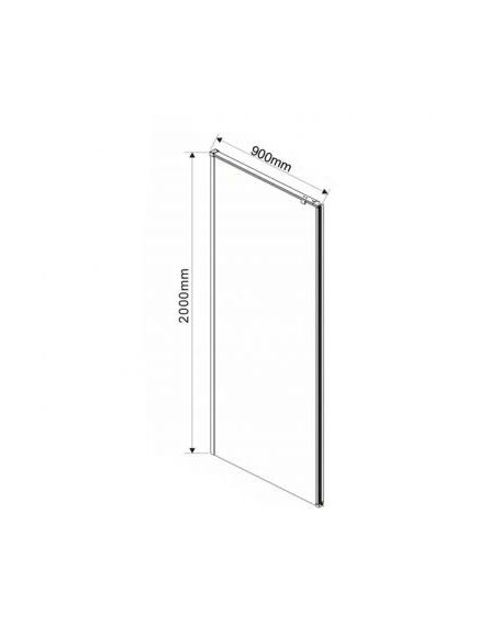 Купить Боковая панель Arno VSG-1A900CLB, матовый черный, стекло прозрачное , , шт (vsg-1a900clb) по цене 19988 руб., в Санкт-Петебруге в интернет магазине 100-Систем, а также дургие товары Vincea из раздела Душевые перегородки и Душевые двери, перегородки