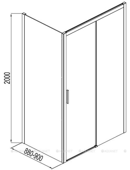 Купить Боковая стенка Aquanet Pleasure AE60-F-90H200U-BT 90, прозрачное стекло (ae60-f-90h200u-bt) по цене 19600 руб., в Санкт-Петебруге в интернет магазине 100-Систем, а также дургие товары AQUANET из раздела Душевые перегородки и Душевые двери, перегородки