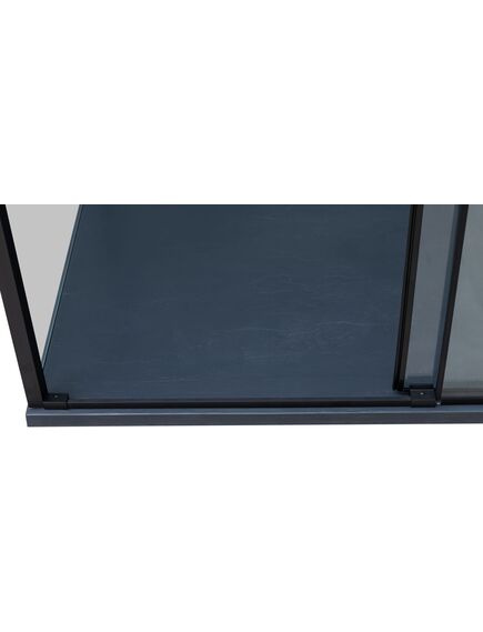 Купить Боковая стенка Aquanet Pleasure Evo 800 AE65-F80-BT профиль черный, прозрачное стекло (ae65-f80-bt) по цене 12640 руб., в Санкт-Петебруге в интернет магазине 100-Систем, а также дургие товары AQUANET из раздела Душевые перегородки и Душевые двери, перегородки