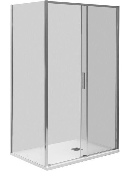 Купить Боковая стенка Aquanet Pleasure Evo 800 AE65-F80-CT профиль хром, стекло прозрачное (ae65-f80-ct) по цене 12640 руб., в Санкт-Петебруге в интернет магазине 100-Систем, а также дургие товары AQUANET из раздела Душевые перегородки и Душевые двери, перегородки