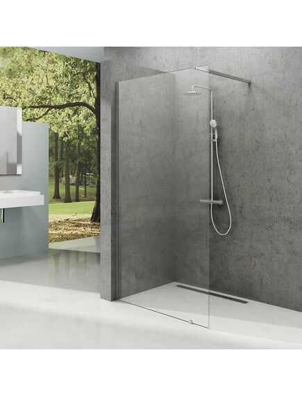 Купить Душевая перегородка Ravak Walk-In Wall ST 90 GW9W70C00Z1 профиль Хром стекло прозрачное (gw9w70c00z1) по цене 42790 руб., в Санкт-Петебруге в интернет магазине 100-Систем, а также дургие товары RAVAK из раздела Душевые перегородки и Душевые двери, перегородки