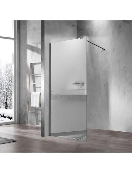 Купить Душевая перегородка Walk-In VSW-1H800MR, 800*2000, хром, стекло зеркальное, , шт (vsw-1h800mr) по цене 21327.5 руб., в Санкт-Петебруге в интернет магазине 100-Систем, а также дургие товары Vincea из раздела Душевые перегородки и Душевые двери, перегородки