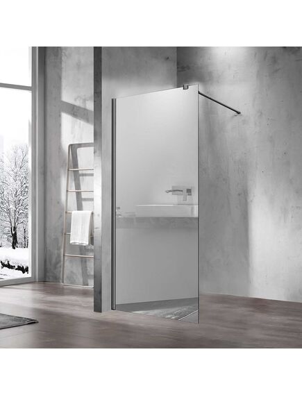 Купить Душевая перегородка Walk-In VSW-1H900MRGM, 900*2000, вороненая сталь, стекло зеркальное, , шт (vsw-1h900mrgm) по цене 28196 руб., в Санкт-Петебруге в интернет магазине 100-Систем, а также дургие товары Vincea из раздела Душевые перегородки и Душевые двери, перегородки