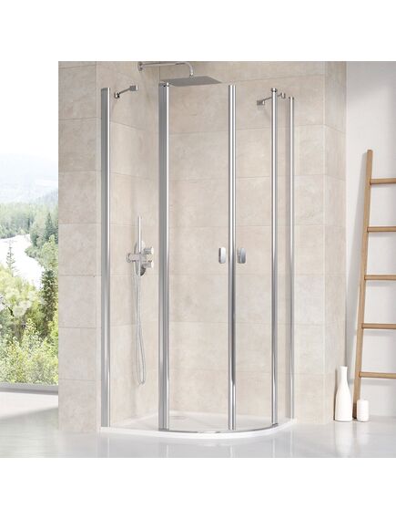 Купить Душевой уголок Ravak Chrome CSKK4-90 блестящий+транспарент 3Q170C00Z1 (3q170c00z1) по цене 131890 руб., в Санкт-Петебруге в интернет магазине 100-Систем, а также дургие товары RAVAK из раздела Душевые ограждения и Душевые кабины и ограждения
