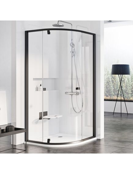 Купить Душевой уголок Ravak Pivot PSKK3 376AA300Z1 100х100 см, transparent, черный (376aa300z1) по цене 96250 руб., в Санкт-Петебруге в интернет магазине 100-Систем, а также дургие товары RAVAK из раздела Душевые ограждения и Душевые кабины и ограждения