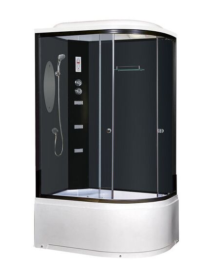 Купить Душевая кабина Niagara NG-214N R 120х80х217 с гидромассажем, стекло тонированное, правая (ng-214n r) по цене 57600 руб., в Санкт-Петебруге в интернет магазине 100-Систем, а также дургие товары  из раздела Душевые кабины и Душевые кабины и ограждения