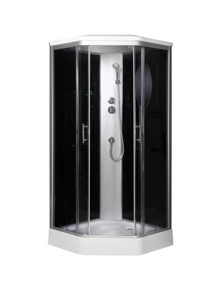Купить Душевая кабина Niagara NG-2506 90х90х220 см стекло тонированное (ng-2506) по цене 49700 руб., в Санкт-Петебруге в интернет магазине 100-Систем, а также дургие товары  из раздела Душевые кабины и Душевые кабины и ограждения