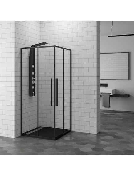 Купить Душевой уголок RGW Stilvoll SV-31-B 100x100 профиль Черный стекло прозрачное (32323100-14) по цене 50464.48 руб., в Санкт-Петебруге в интернет магазине 100-Систем, а также дургие товары RGW из раздела Душевые ограждения и Душевые кабины и ограждения