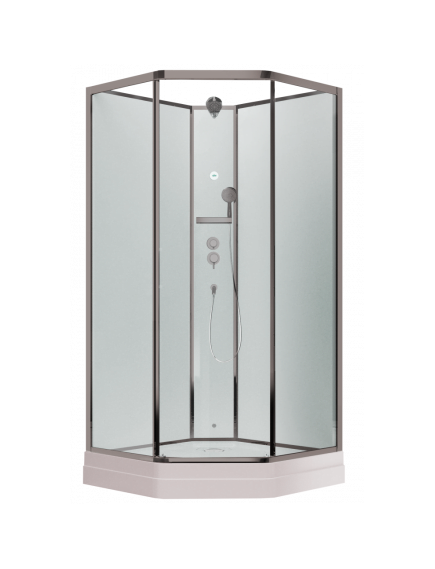 Купить Душевая кабина Timo Premium Ilma-701 100х100 профиль Хром стекло прозрачное (ilma-701) по цене 129100 руб., в Санкт-Петебруге в интернет магазине 100-Систем, а также дургие товары TIMO из раздела Душевые кабины и Душевые кабины и ограждения