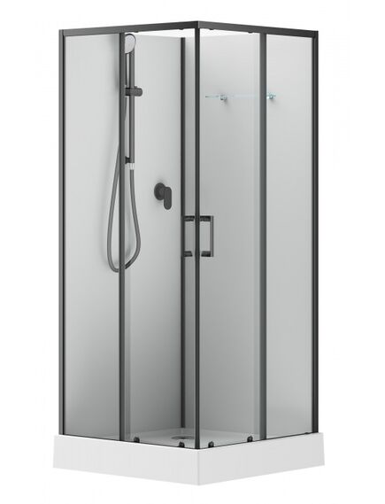 Купить Душевая кабина Aquanet Passion EVO S Black 90x90 (00282009) по цене 56280 руб., в Санкт-Петебруге в интернет магазине 100-Систем, а также дургие товары AQUANET из раздела Душевые кабины и Душевые кабины и ограждения