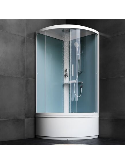 Купить W88C-401A-090WT X-Joy Deep кабина душевая  90x90, 1/4 круга,  профиль белый, стекло прозрачное (w88c-401a-090wt) по цене 92190 руб., в Санкт-Петебруге в интернет магазине 100-Систем, а также дургие товары AM.PM из раздела Душевые кабины и Душевые кабины и ограждения